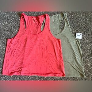 Pair of American Eagle racerback tanks. Size XL. Soft & Sexy. Never worn.